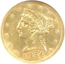 1854 NGC AU-55.