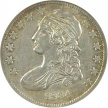 1834 ANACS AU-58.