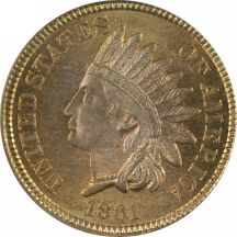 1861 PCGS MS-65 BN.