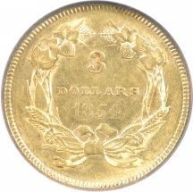 1854 NGC AU-58.