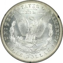 Three Morgan Dollars.  GSA MS-64+.