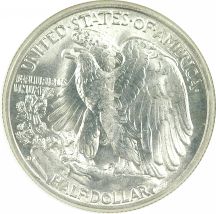 Two 1946-D Walking Liberty Half Dollars.