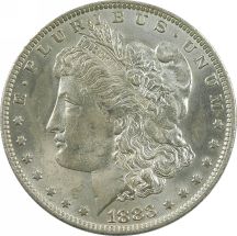 Five Morgan Dollars.