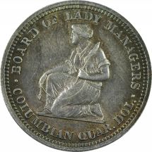 1893 Isabella Quarter. AU.