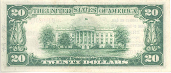 1929 $20.00. Bristol, PA Ty. 1. XF.