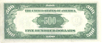 1934-A $500.00.  CHCU.