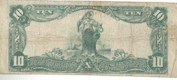 1902 $100.00. Attica, IN Blue Seal. F.