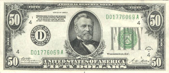 1928 $50.00 Cleveland.  CU.