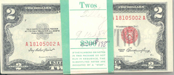 1953 $2.00 Partial Pack.  CHCU.