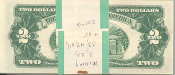 1953 $2.00 Partial Pack.  CHCU.