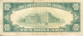 1929 $10.00. Dalton, GA Ty. 2. F.