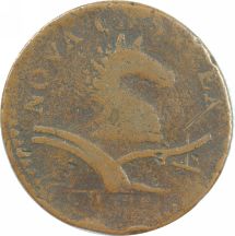 1786 New Jersey Copper, Maris 12-G, Rarity-4. VG-10.