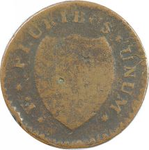 1786 New Jersey Copper, Maris 12-G, Rarity-4. VG-10.