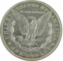 Three Morgan Silver Dollars.