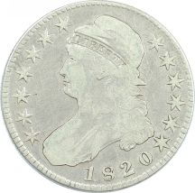 Nine Capped Bust Lettered Edge Half Dollars.