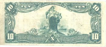 1902 $10.00. Saint Louis, MO Red Seal. VF.