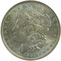 Eight 1887 NGC MS-64.