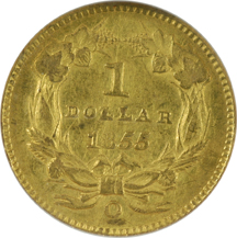 1855-O NGC AU-55.