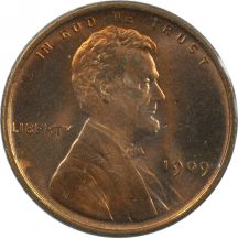 Ten Lincoln Wheat Cents.  Unc.