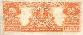 1922 $20.00.  VF.