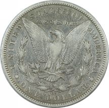 Three Morgan Silver Dollars.