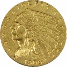 Two Indian Head Quarter Eagles.