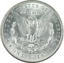 Two 1891 Morgan Silver Dollars.