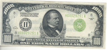 1928 $1,000.00 St. Louis.  CU.