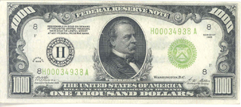 1928 $1,000.00 St. Louis.  AU.