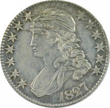 Four Capped Bust Lettered Edge Half Dollars.