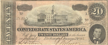 Sixty-three Confederate Notes.