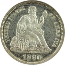 1890 ANACS PF-63 Cameo.