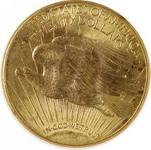 Two Saint Gaudens Double Eagles.