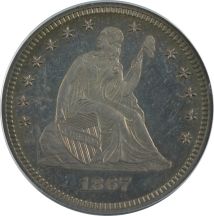 1867 PCGS PF-63.