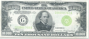 1934 $10,000.00 Chicago.  CHCU-63.