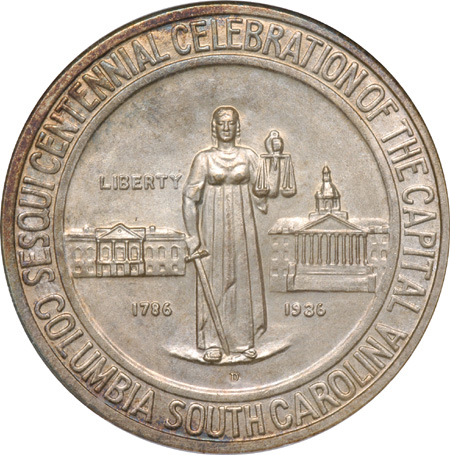 1936-D Columbia. NGC MS-66.