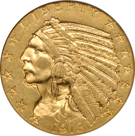 1913 NGC AU-58.