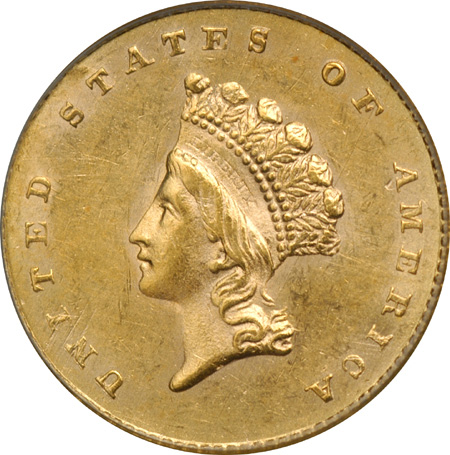 1855 PCGS AU-50.