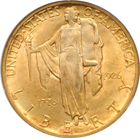 1926 America Sesquicentennial. NGC MS-64.