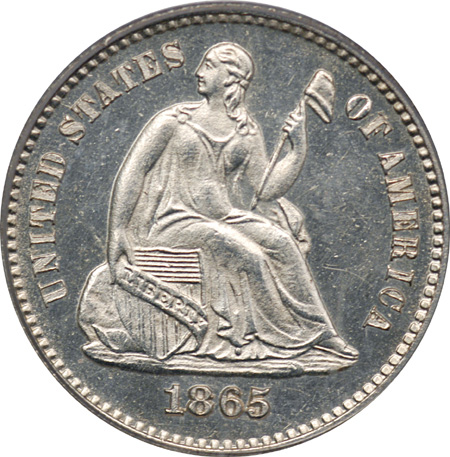 1865 PCGS MS-64.