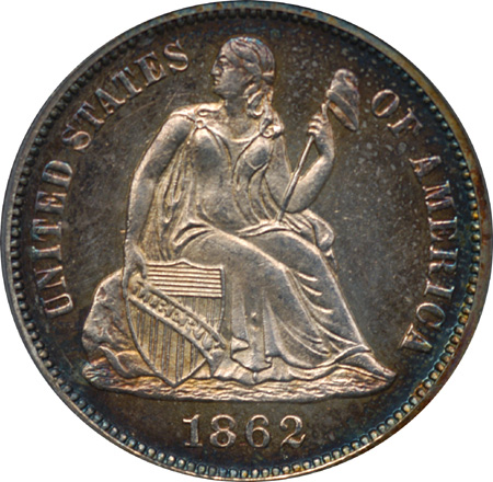 1862 PCGS PF-63.