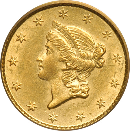 1853 PCGS AU-53.