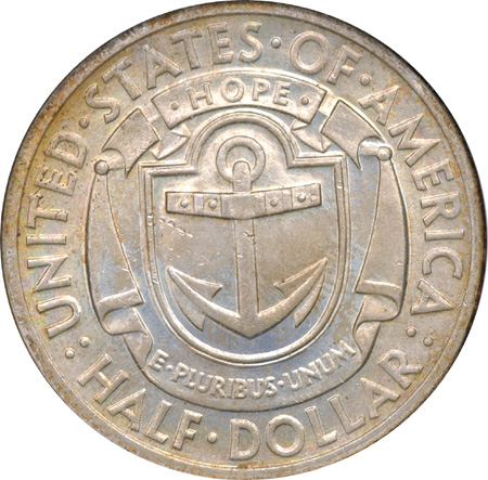 1936 Rhode Island. NGC MS-65.