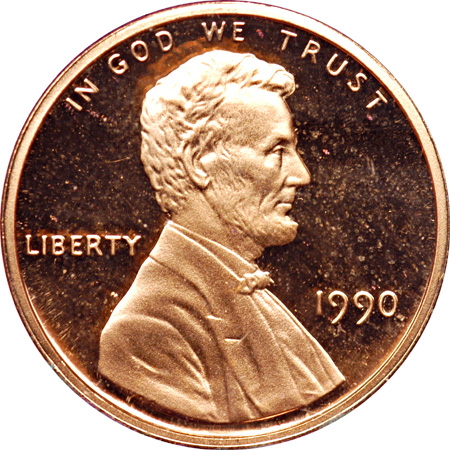 1990 No S Cent PF-65+ Ultra Cameo.