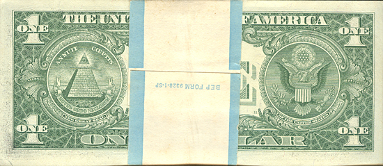 Pack of 1957 $1.00 Silver Certificates. CHCU.