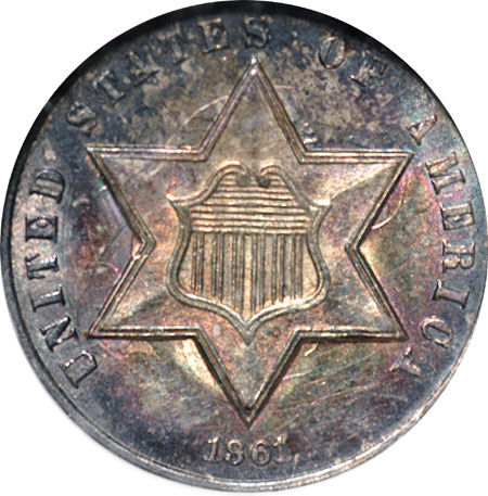 1861 NGC MS-65.