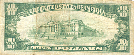 1929 $10.00. Salem, IL Ty. 1. F.