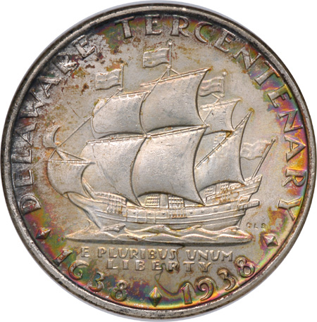 1936 Delaware. NGC MS-66.