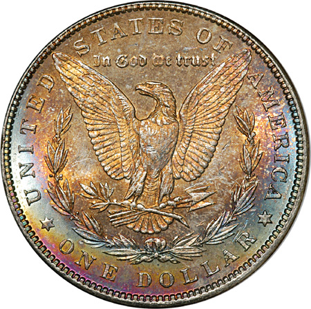 Eight 1887 NGC MS-64.