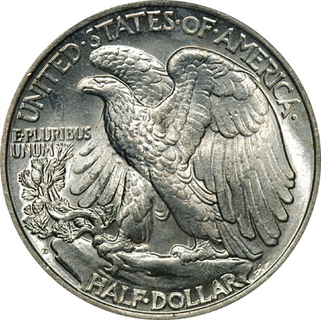 Two 1934 Dated Walking Liberty Half Dollars. Certified.